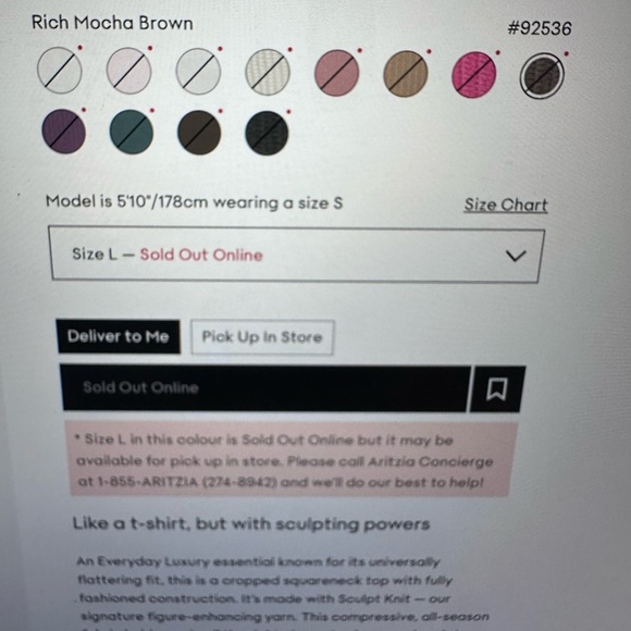 Aritzia Babaton Cropped - Brown - Picture 2 of 5